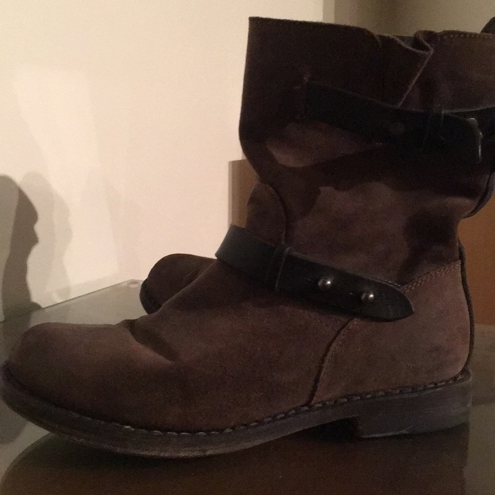 Brown Leather Ankle Boots